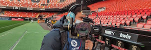 Die neue Kinokamera von LaLiga und Mediapro hebt das audiovisuelle Erlebnis des Fußballs auf ein neues Level