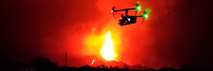 Los drones de Overon Aerial proporcionan imágenes de la erupción de La Palma a televisiones de todo el mundo