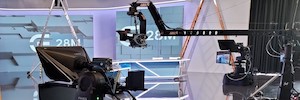 Moncada e Lorenzo completano la robotizzazione del set con la realtà aumentata ad Aragón Tv