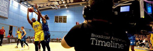 Timeline produit la British Basketball League (Sky) avec le contrôle de la caméra Videosys