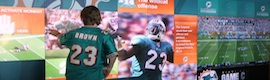 Los Miami Dolphins instalan en el Sun Life Stadium un wall multimedia inmersivo