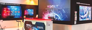 Eyevis proposes new rear projection cubes for the design of video walls in studios