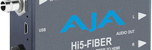 AJA actualiza el miniconversor Hi5-Fiber