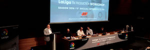 Broadcasters de todo el mundo se reúnen en la sede de Mediapro para conocer las últimas novedades tecnológicas en LaLiga
