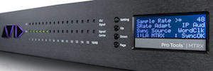 Calidad de sonido superior y una flexibilidad incomparable con la interfaz de audio Pro Tools MTRX de Avid