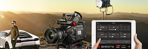 Blackmagic Ursa Mini Pro under control from a simple iPad via Bluetooth