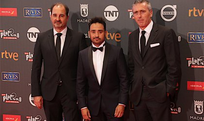 J .Bayona, Álvaro Augustín y Ghuslain Barrois. Un monstruo viene a verme. IV Premios Platino