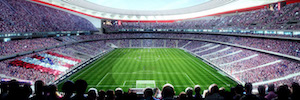 El nuevo Wanda Metropolitano será el primer estadio en España capaz de ofrecer banda ancha móvil real