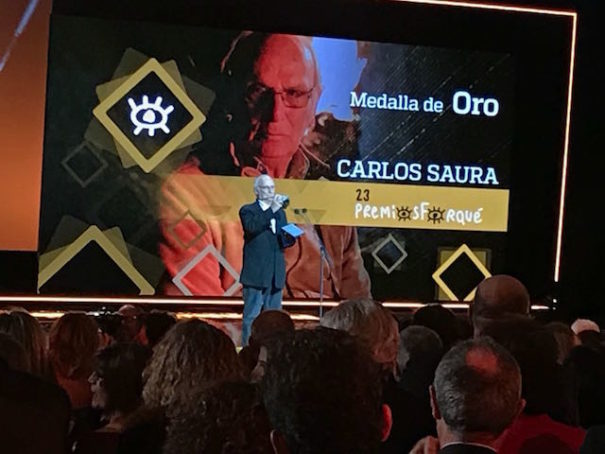 Carlos Saura, Medalla de Oro de EGEDA en los Premios Forqué