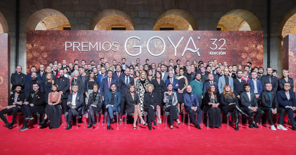 Foto de familia nominados Goyas 2018 (Foto: Alberto Ortega - Cortesía de la Academia de Cine)