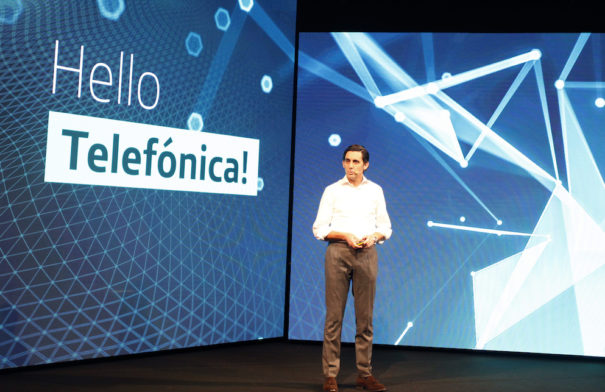  José María Álvarez-Pallete, presidente de Telefónica, en la presentación de Aura