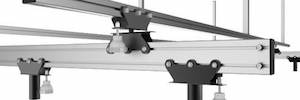 A1 Studio TV and BMS develop an interesting suspension and rail system for lighting and cycloramas