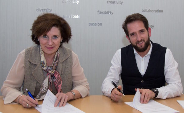 Helena Herrero y Raúl Berdones, presidentes de HP Iberia y Grupo Secuoya, respectivamente