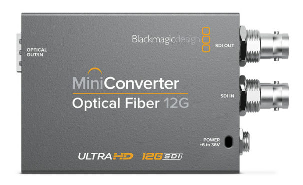 Blackmagic Mini Converter Optical Fiber 12G