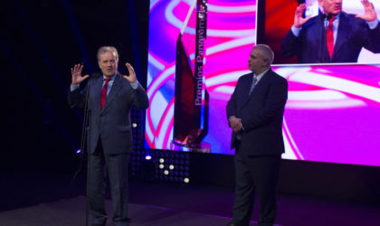 Manuel Campo Vidal y Antonio Castillo. Premios Panorama 2018