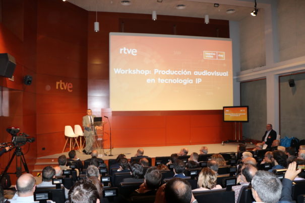 David Valcarce en la Jornada 'Producción audiovisual en tecnología IP' de RTVE