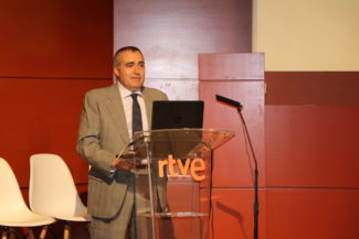 David Valcarce en la Jornada 'Producción audiovisual en tecnología IP' de RTVE
