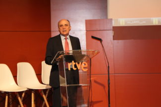 Enrique Alejo en la Jornada 'Producción audiovisual en tecnología IP' de RTVE