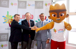 Juegos Panamericanos 2019 (de izquierda a derecha: Francisco José de la Fuente, Jaime Reusche y John Chuman)