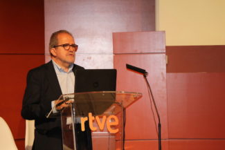 Pere Vila en la Jornada 'Producción audiovisual en tecnología IP' de RTVE