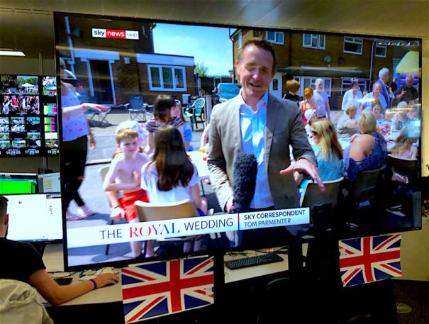 Boda Real en Sky News con LiveU