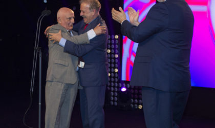 Fernando Navarrete, Manuel Campo Vidal y Antonio Castillo. Premios Panorama 2018