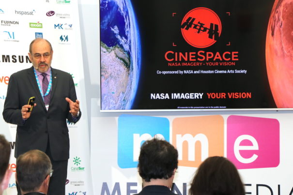 Carlos Fontanot, en la presentación de CineSpace en la 4K Summit
