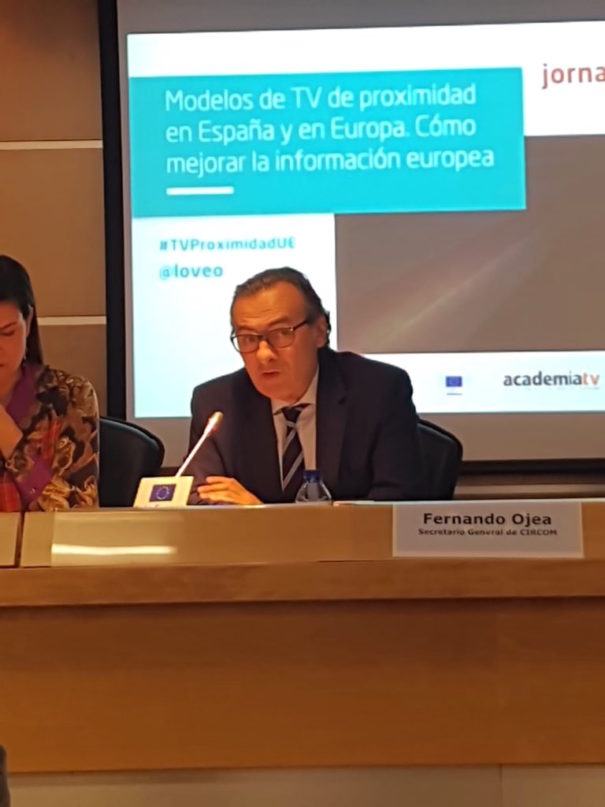 Jornada 'Modelos de TV de proximidad en España y en Europa. Cómo mejorar la información europea' (Foto: Lo Veo)