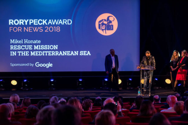 Mikel Konate en los Rory Peck Awards