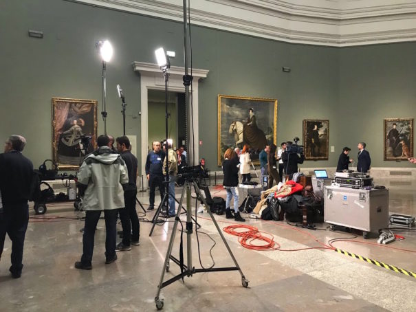 Telediario desdel el Museo del Prado (Foto: Twitter Telediario)