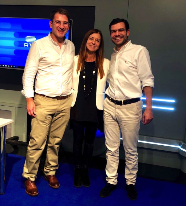 Pedro Ferreira, consultor; Anabela Gonçalves, directora de Academia RTP; y Alexandre Roriz. CEO de Vantec