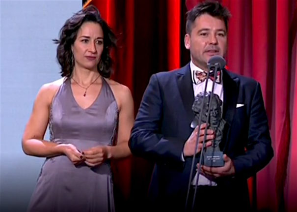 Raúl de la Fuente y Amaia Remírez, productores de 'Un día más con vida', Goya mejor película de animación