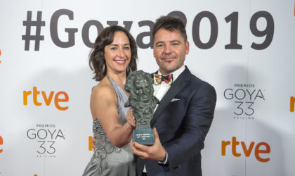 Raúl de la Fuente y Amaia Remírez, productores de 'Un día más con vida', Goya mejor película de animación