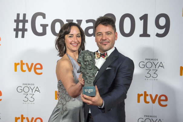 Raúl de la Fuente y Amaia Remírez, productores de 'Un día más con vida', Goya mejor película de animación