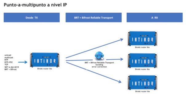 Punto a multipunto IP Intinor