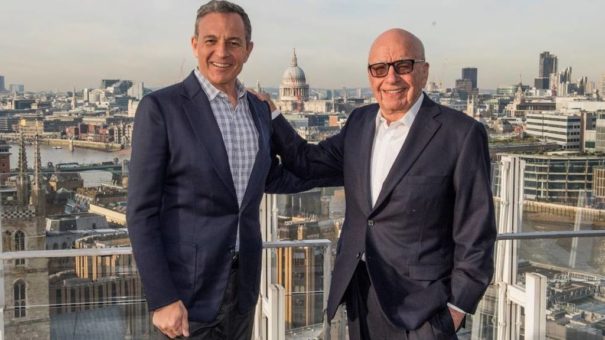 Robert A. Iger (Disney) y Rupert Murdoch (Fox) Foto: The Walt Disney Company