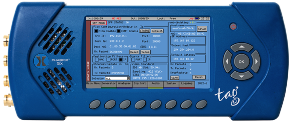 Phabrix Sx TAG