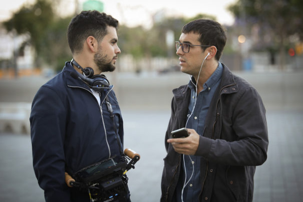 Mario Casas y David Victori en el rodaje de 'No matarás' 