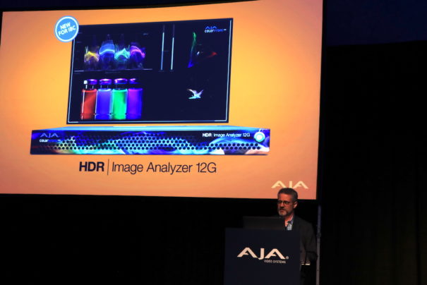 AJA en IBC 19 HDR Image Analyzer