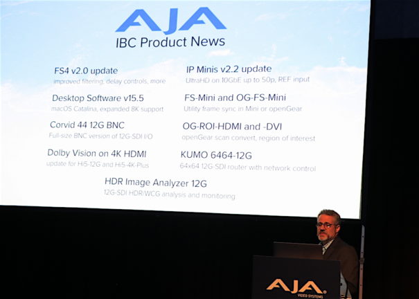 AJA en IBC 2019