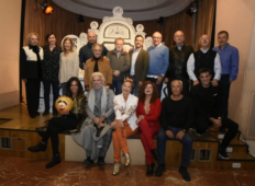 Amigos y compañeros de Chicho Ibañez Serrador en la sede de la SGAE de Madrid. Copyright: Luis Camacho / Fundación SGAE