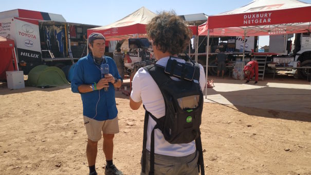 RTVE y TVU en el Rally de Marruecos 2019