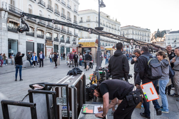 Rodaje de 'La unidad' (Movistar, Vacas Films) Foto: Ciudad de Madrid Film Office