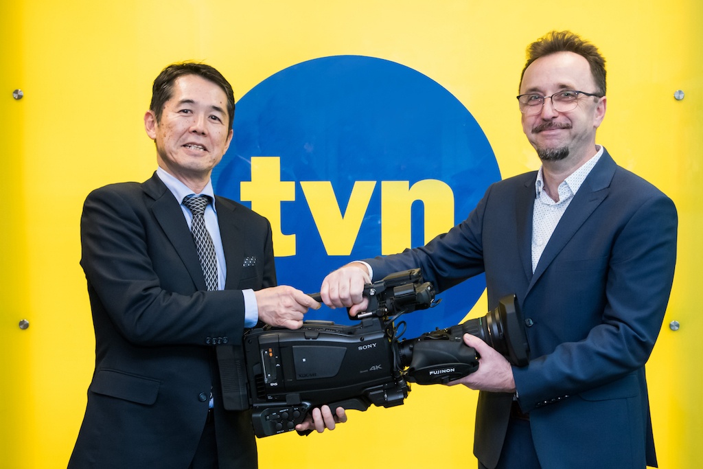 primera cadena europea que emplea en informativos las nuevas cámaras PXW-Z750 de