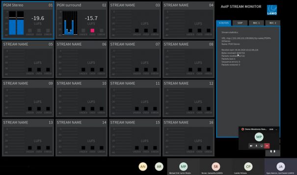 Lawo IP Stream Monitor