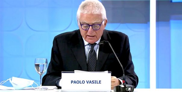 Paolo Vasile en la Junta de Accionistas de Mediaset 2020