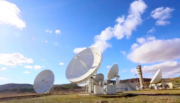 Telepuerto Telefónica en Armuña del Tajuña