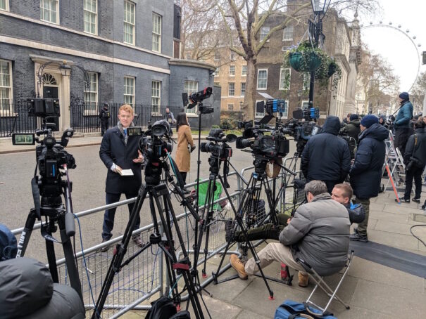 Luke Hanrahan en Downing Street