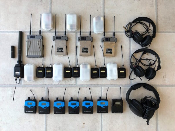 Equipo Sennheiser empleado por Harti Küffner