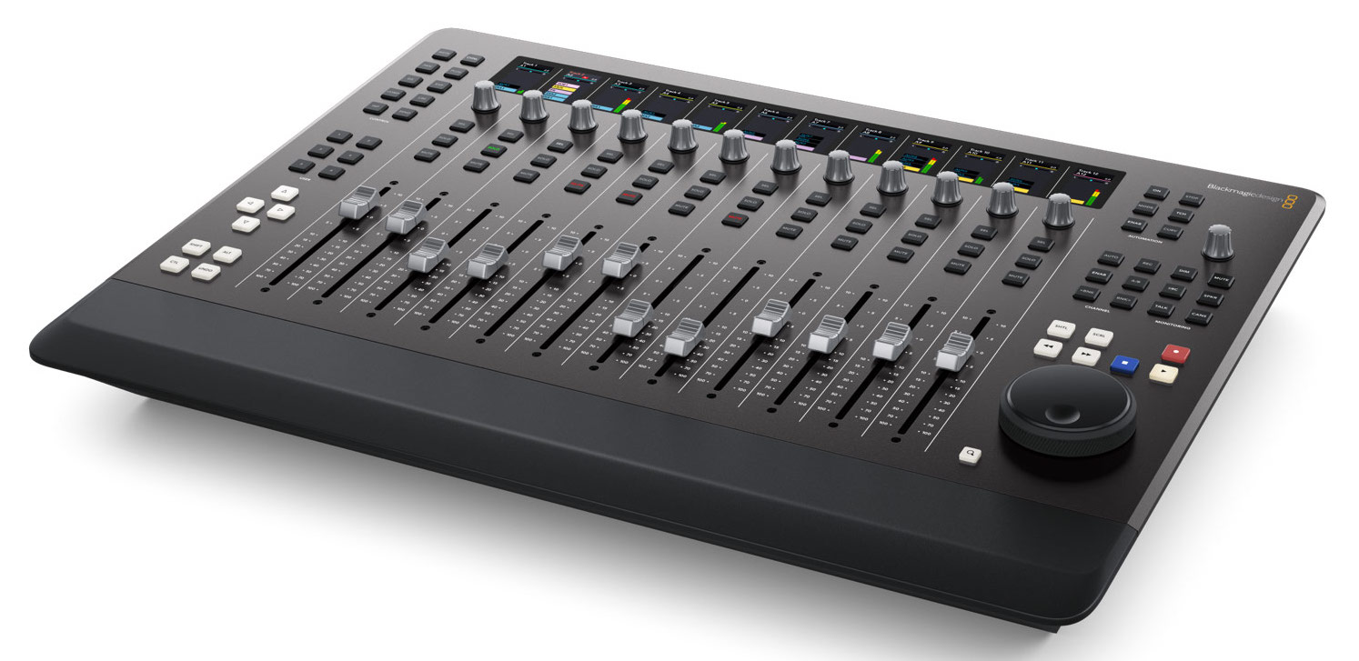 Fairlight Desktop Console, la nueva mesa de mezclas de Blackmagic con 12  faders, mandos de automatización y puerto HDMI